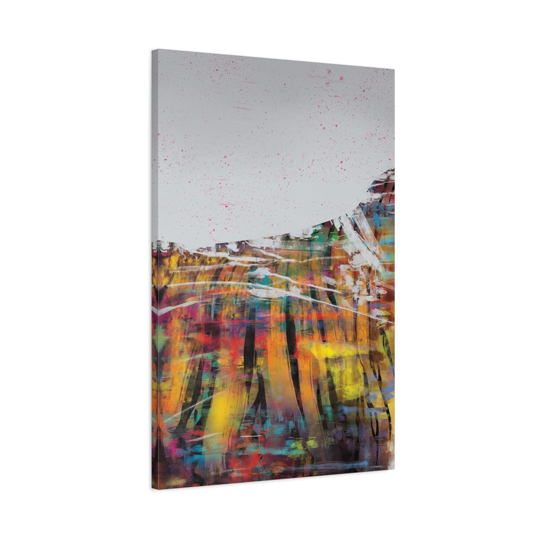 Abstract Color Field Canvas Print — Vibrant Modern Wall Art