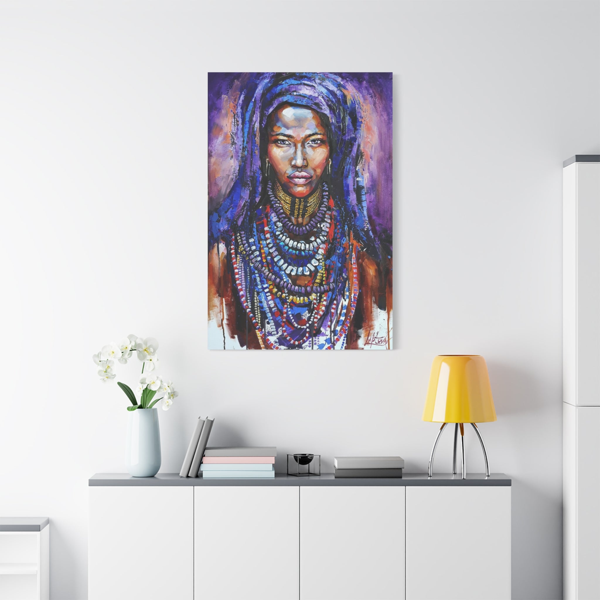 Tribal Queen Portrait Canvas 
