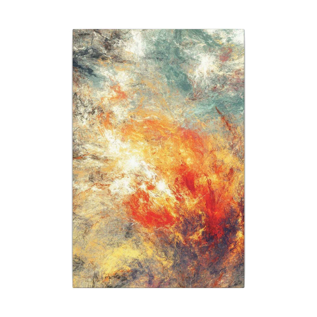Abstract Nebula Wall Art - Colorful Modern Stretched Matte Canvas for Home Decor - TheKaraHan