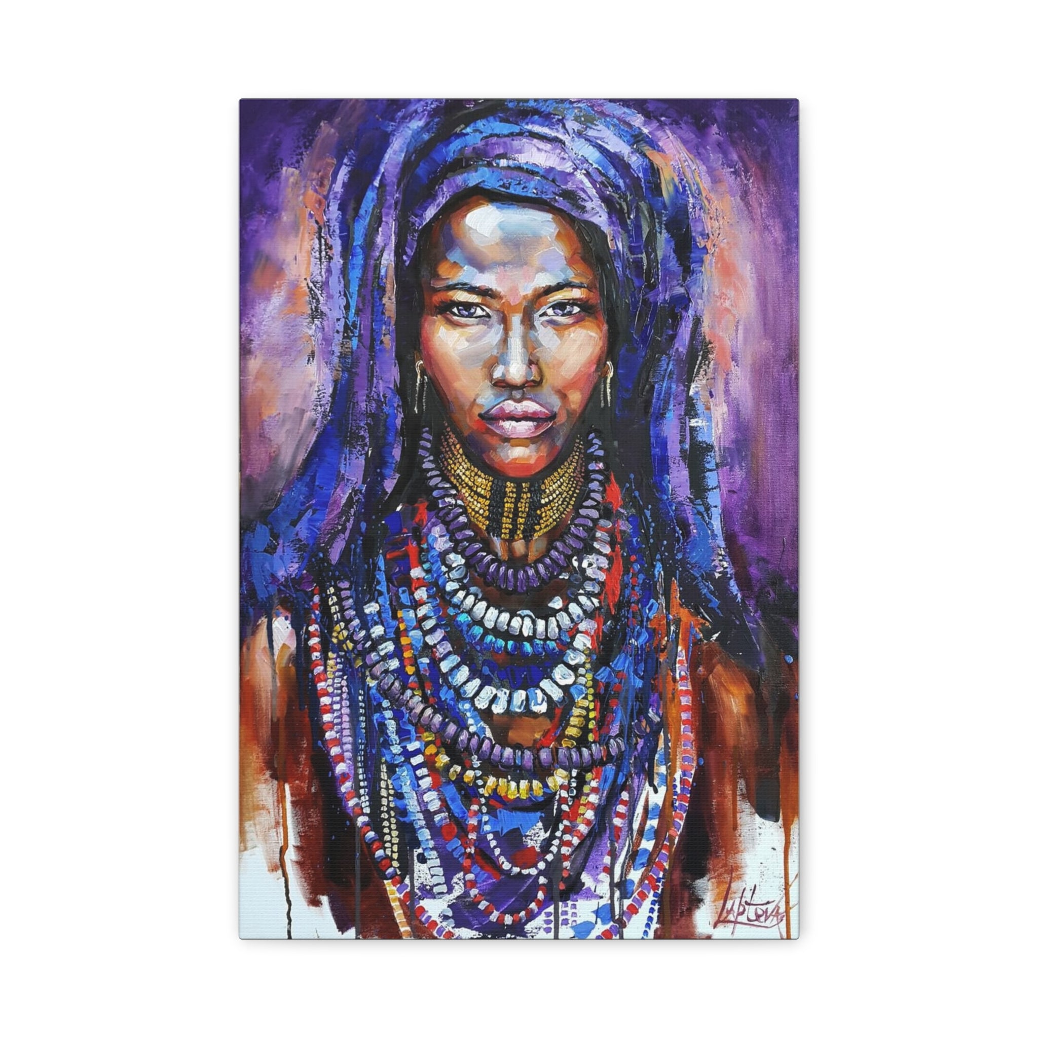 Tribal Queen Portrait Canvas 