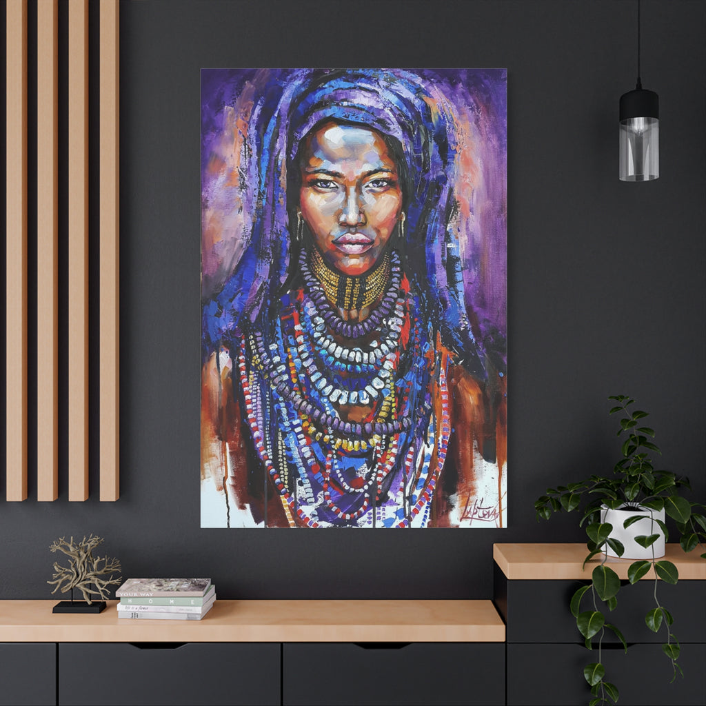 Tribal Queen Portrait Canvas