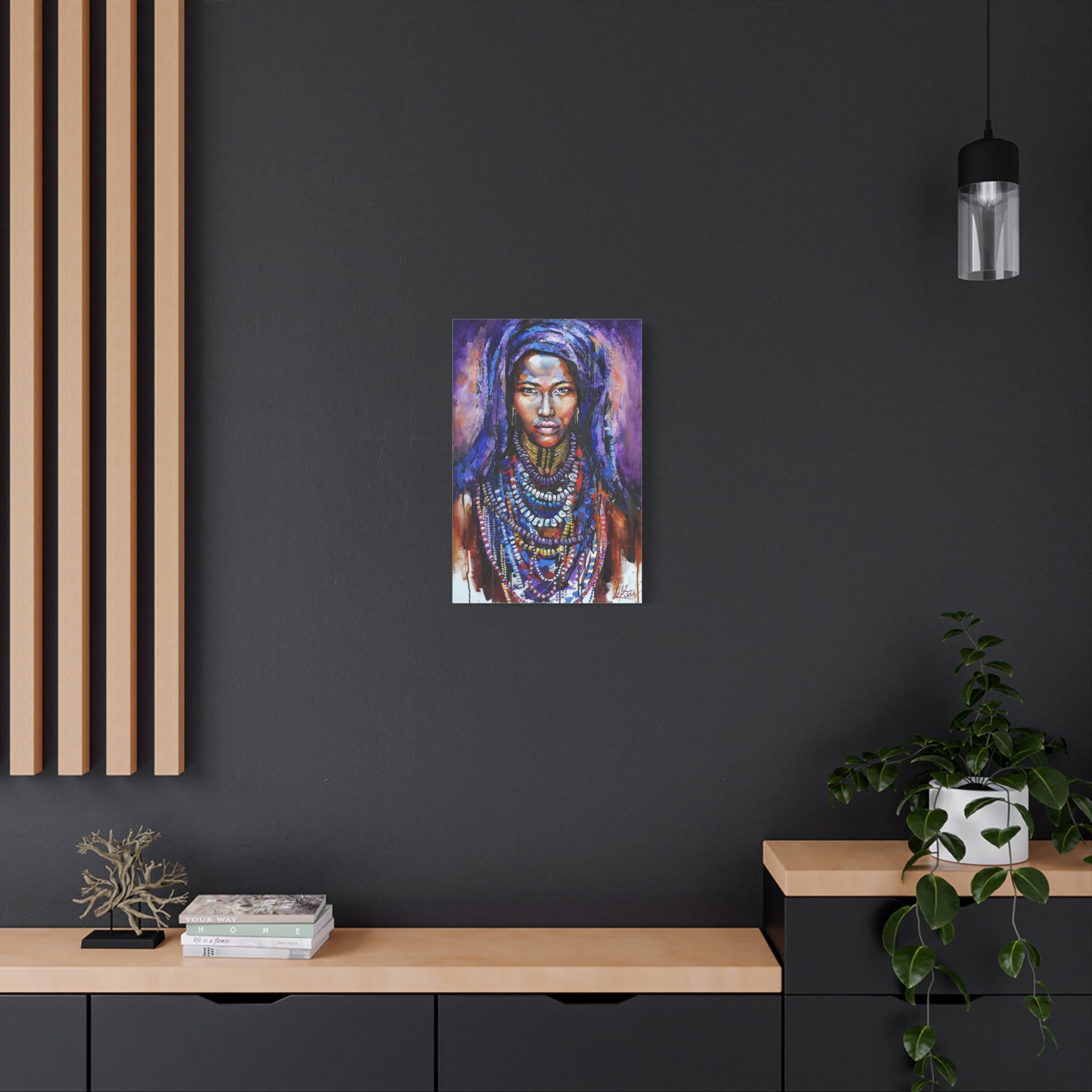 Tribal Queen Portrait Canvas 