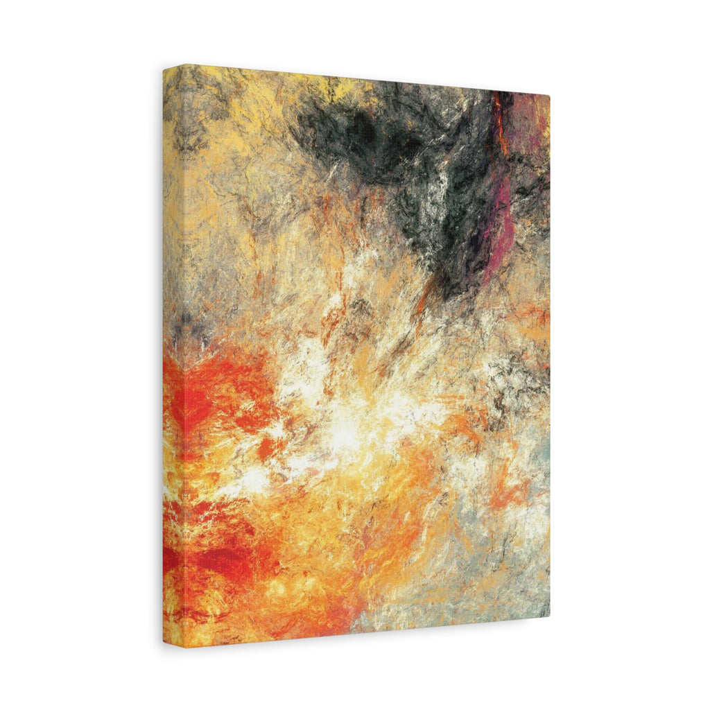 Abstract Firestorm Matte Canvas Print — Stretched Wall Art 