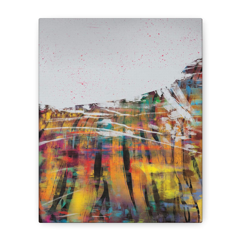 Abstract Color Field Canvas Print — Vibrant Modern Wall Art