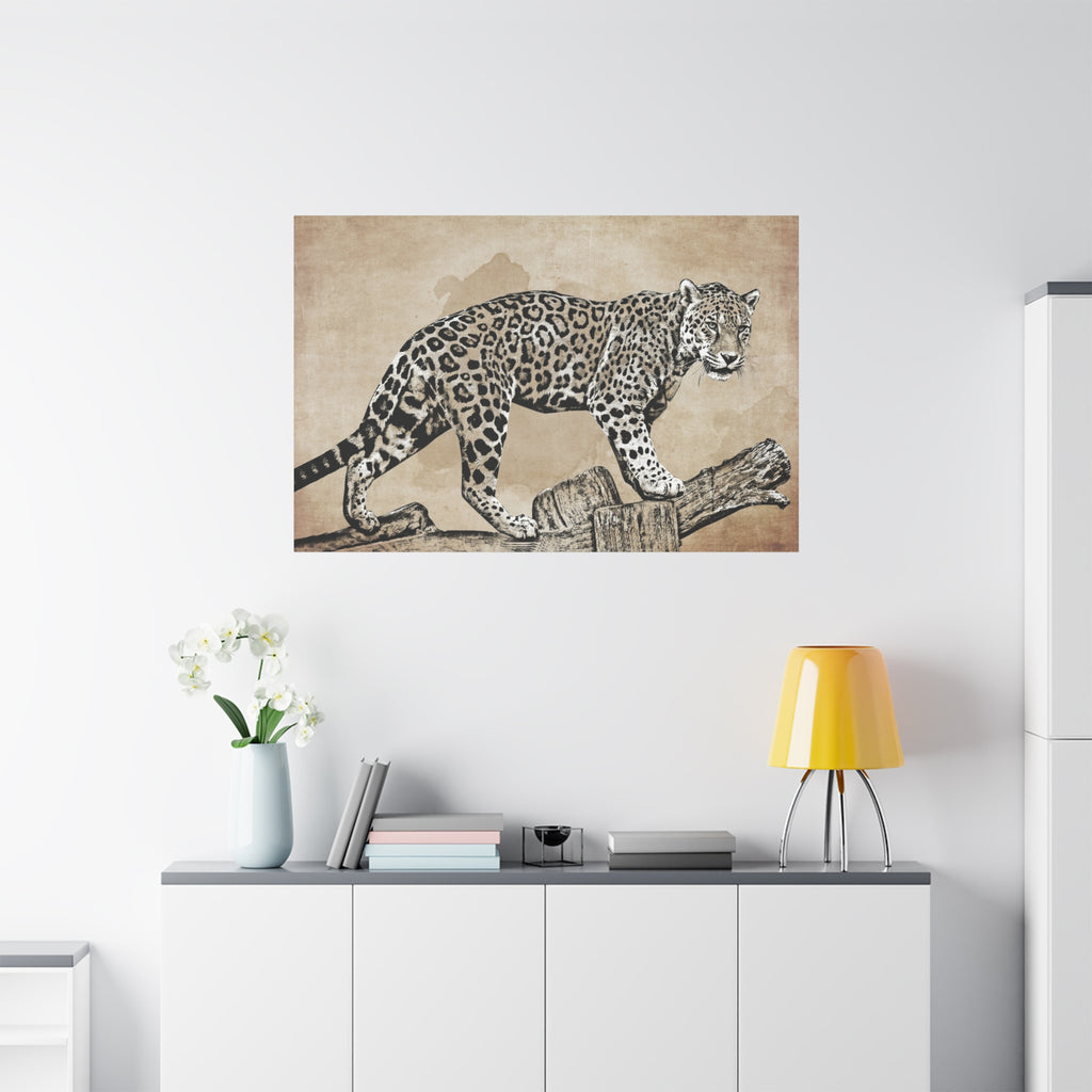 Leopard Canvas Wall Art – Safari Wildlife Animal Wall Decor - TheKaraHan
