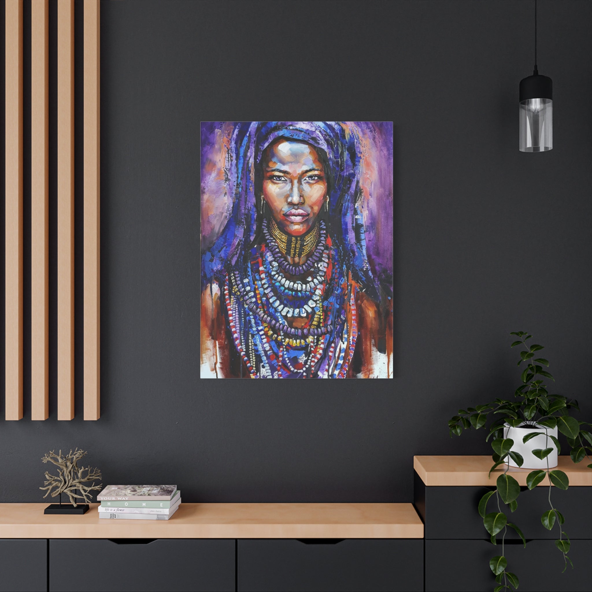Tribal Queen Portrait Canvas