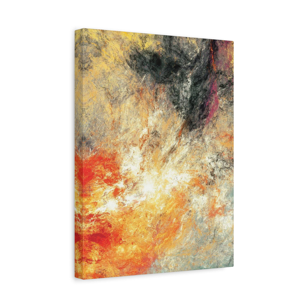 Abstract Firestorm Matte Canvas Print — Stretched Wall Art 