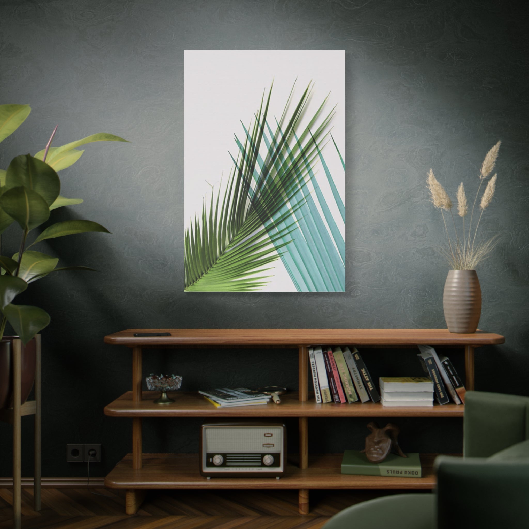 Tropical Palm Leaf Matte Canvas Wall Art — Stretched 1.25" 