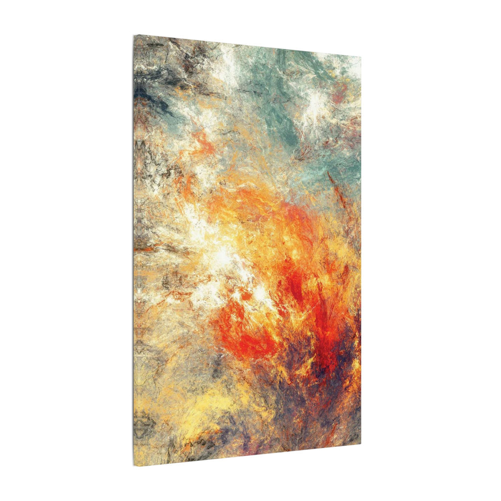 Abstract Nebula Canvas Wall Art — Colorful Modern Stretched Matte Print