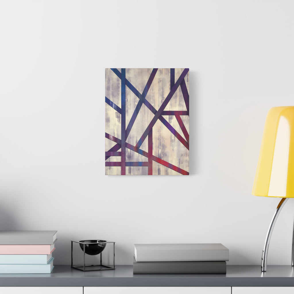 Abstract Geometric Matte Canvas Art – Stretched Wall Decor