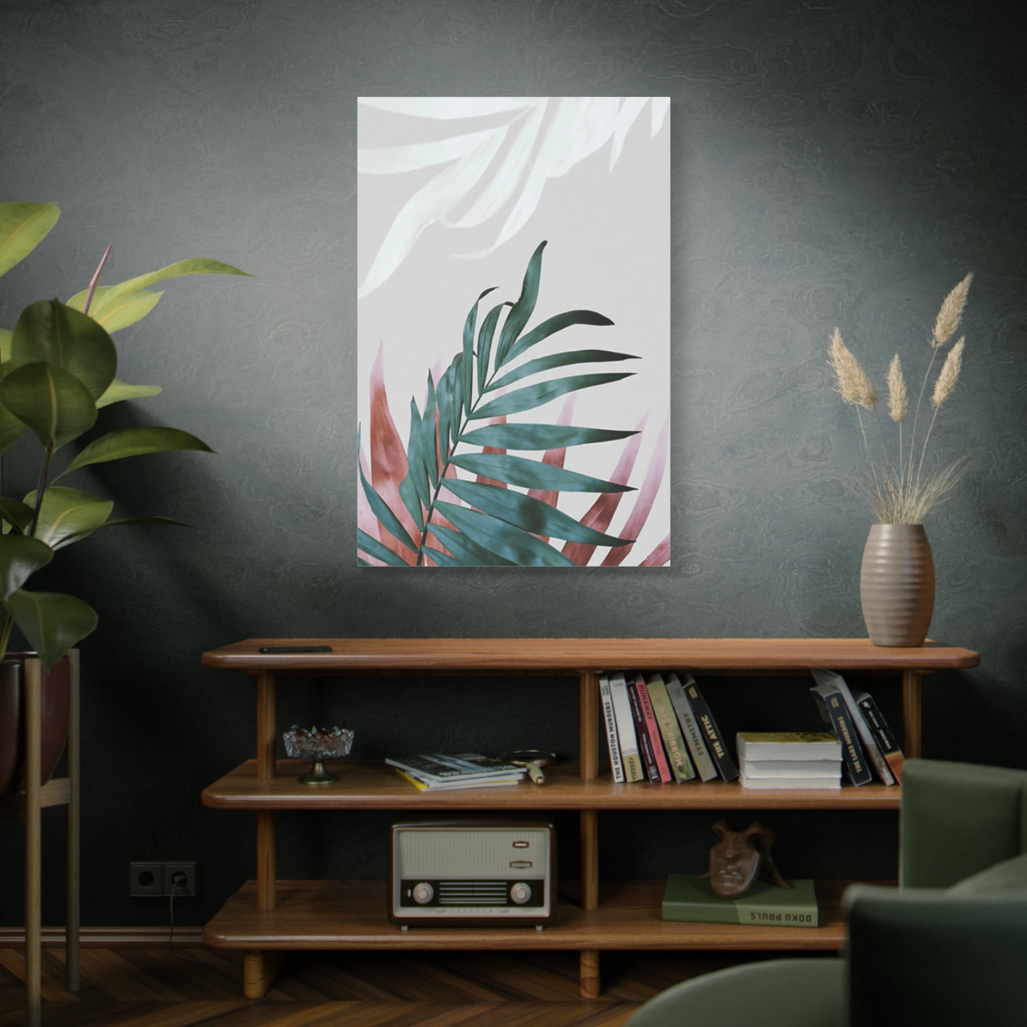 Tropical Palm Canvas Wall Art – Matte Stretched 1.25" 