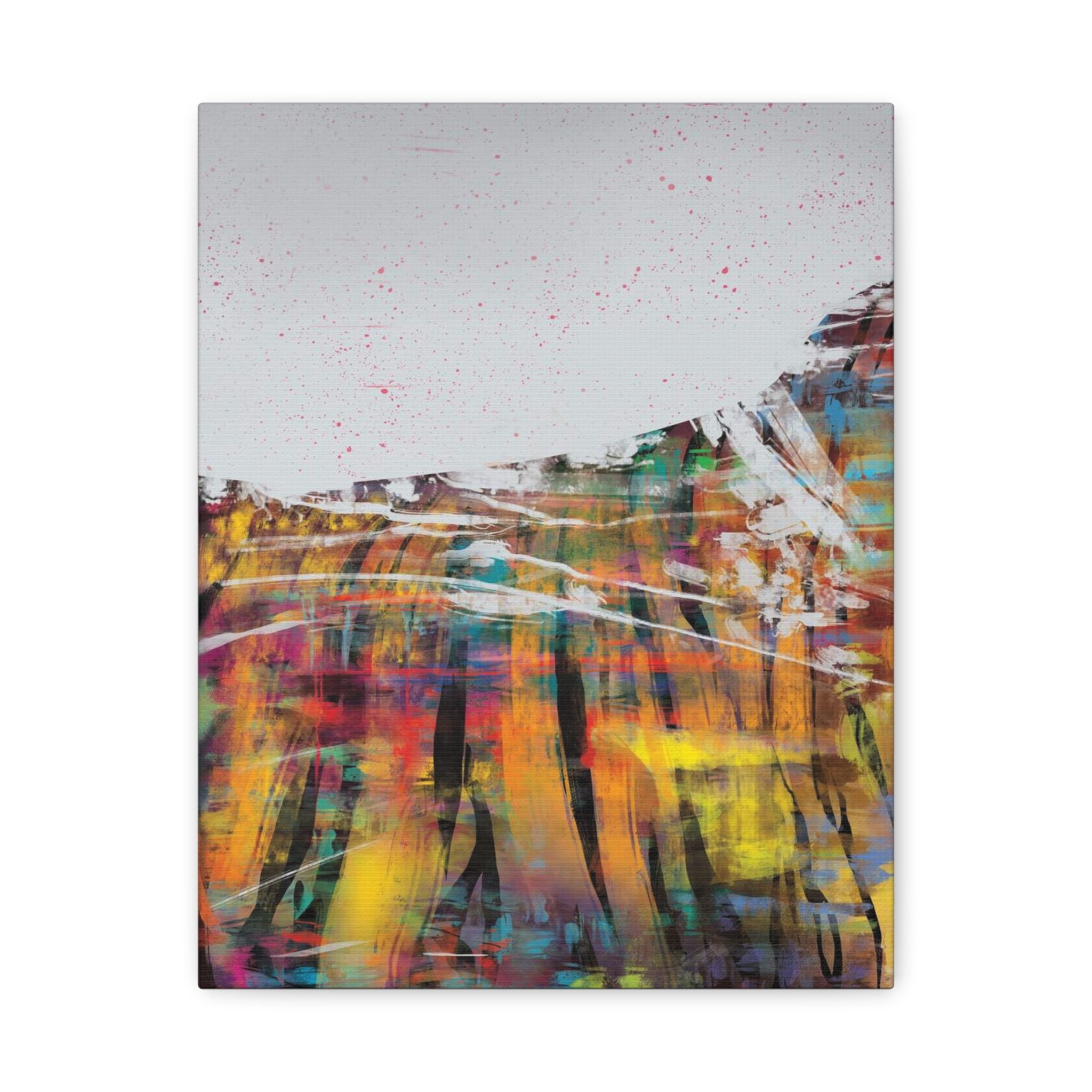 Abstract Color Field Canvas Print — Vibrant Modern Wall Art 