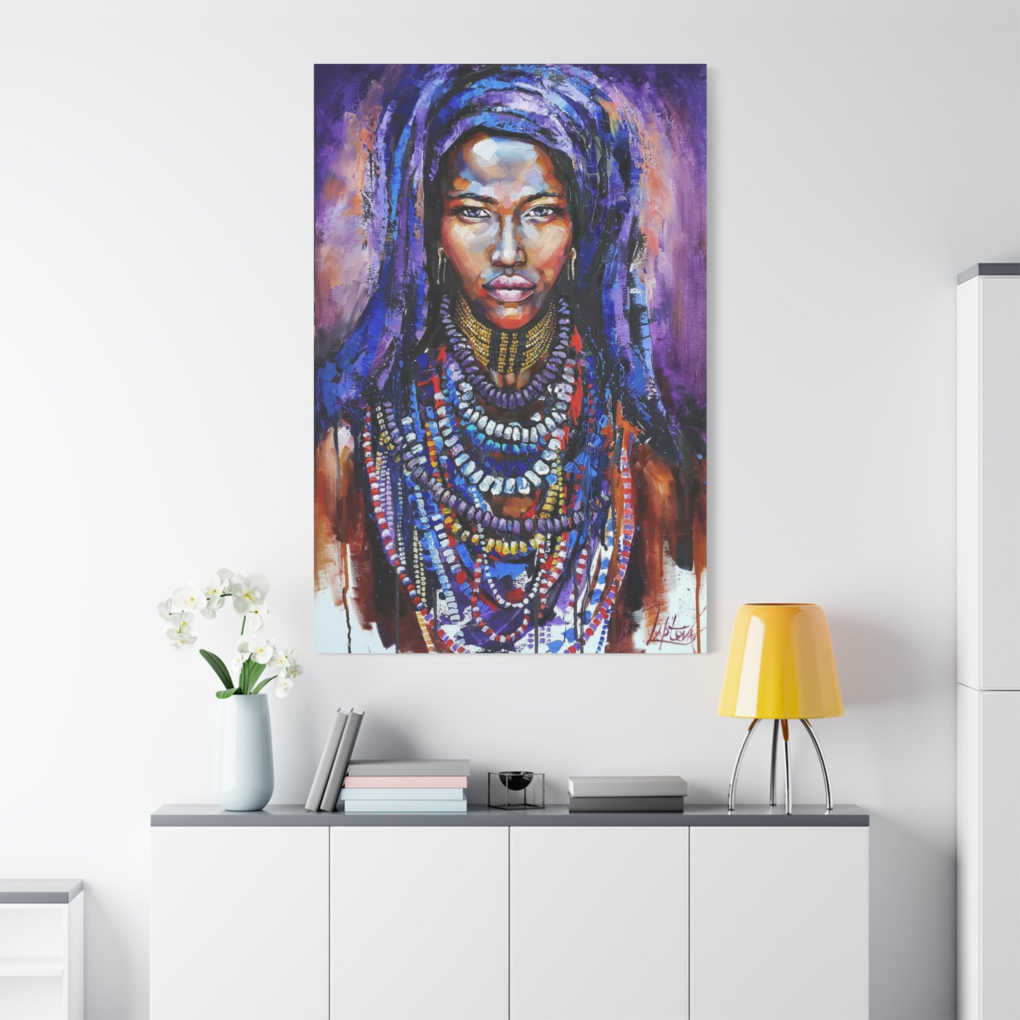 Tribal Queen Portrait Canvas 
