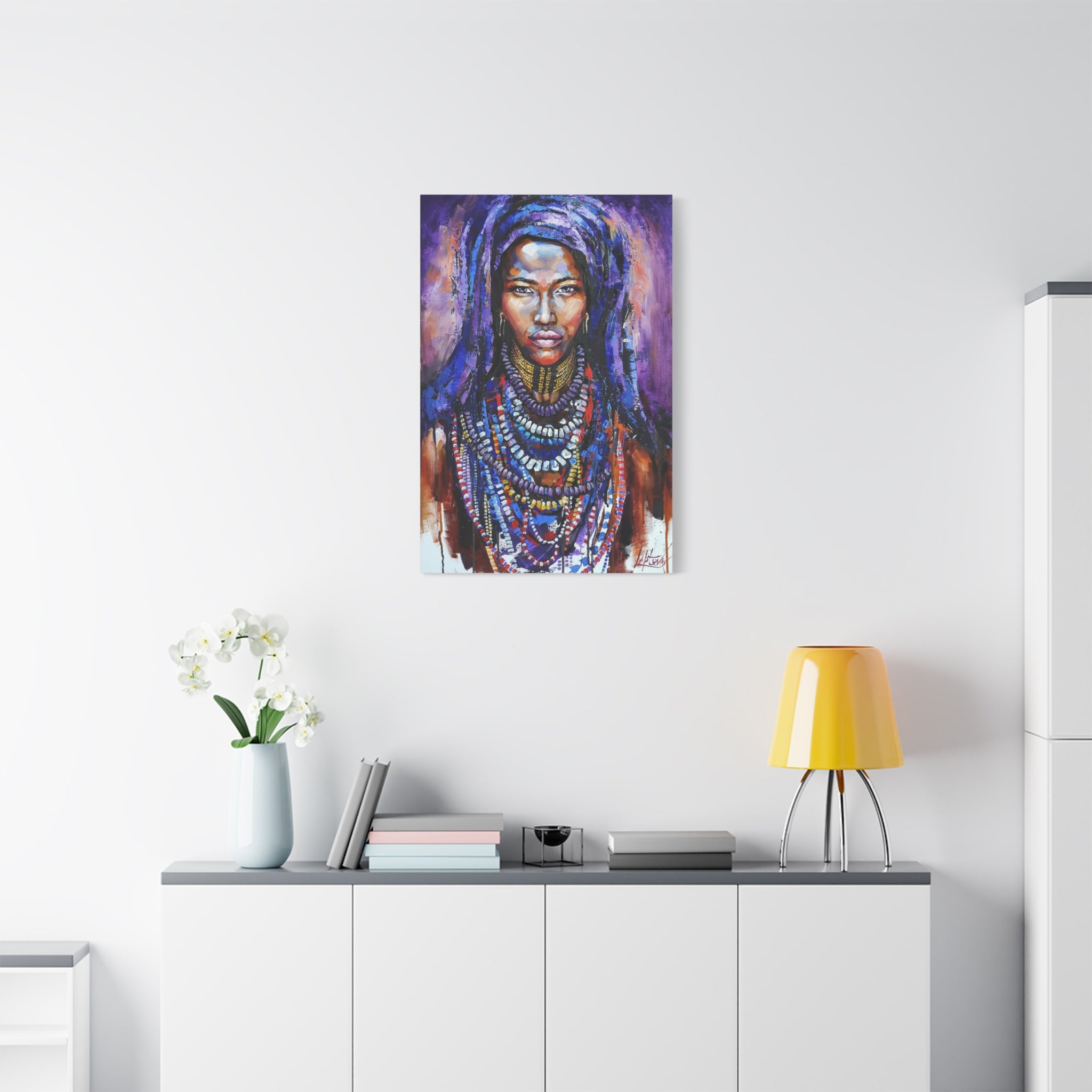 Tribal Queen Portrait Canvas 
