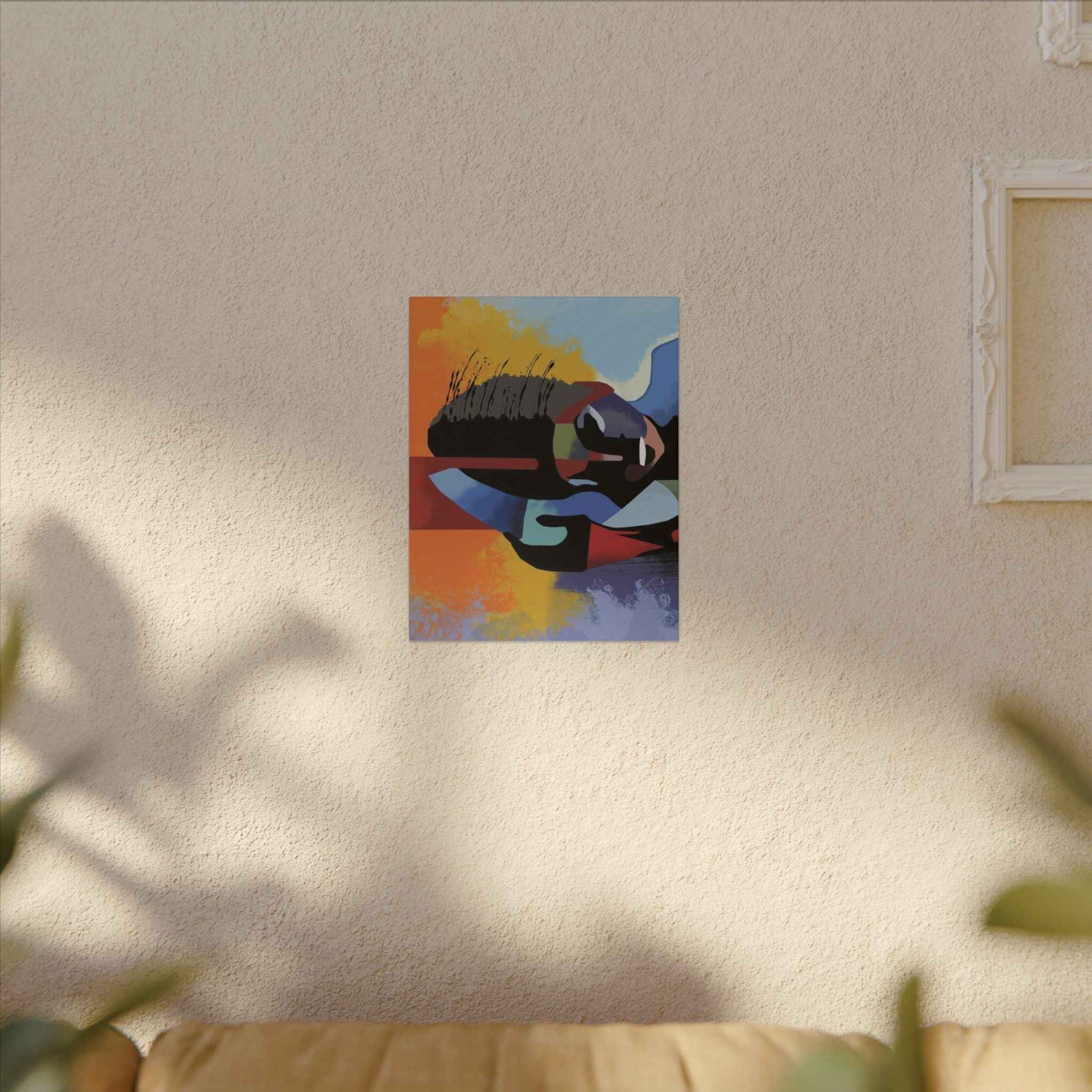 Abstract Guitar Art Canvas - Colorful Modern Music Wall Decor for Your Space - TheKaraHan