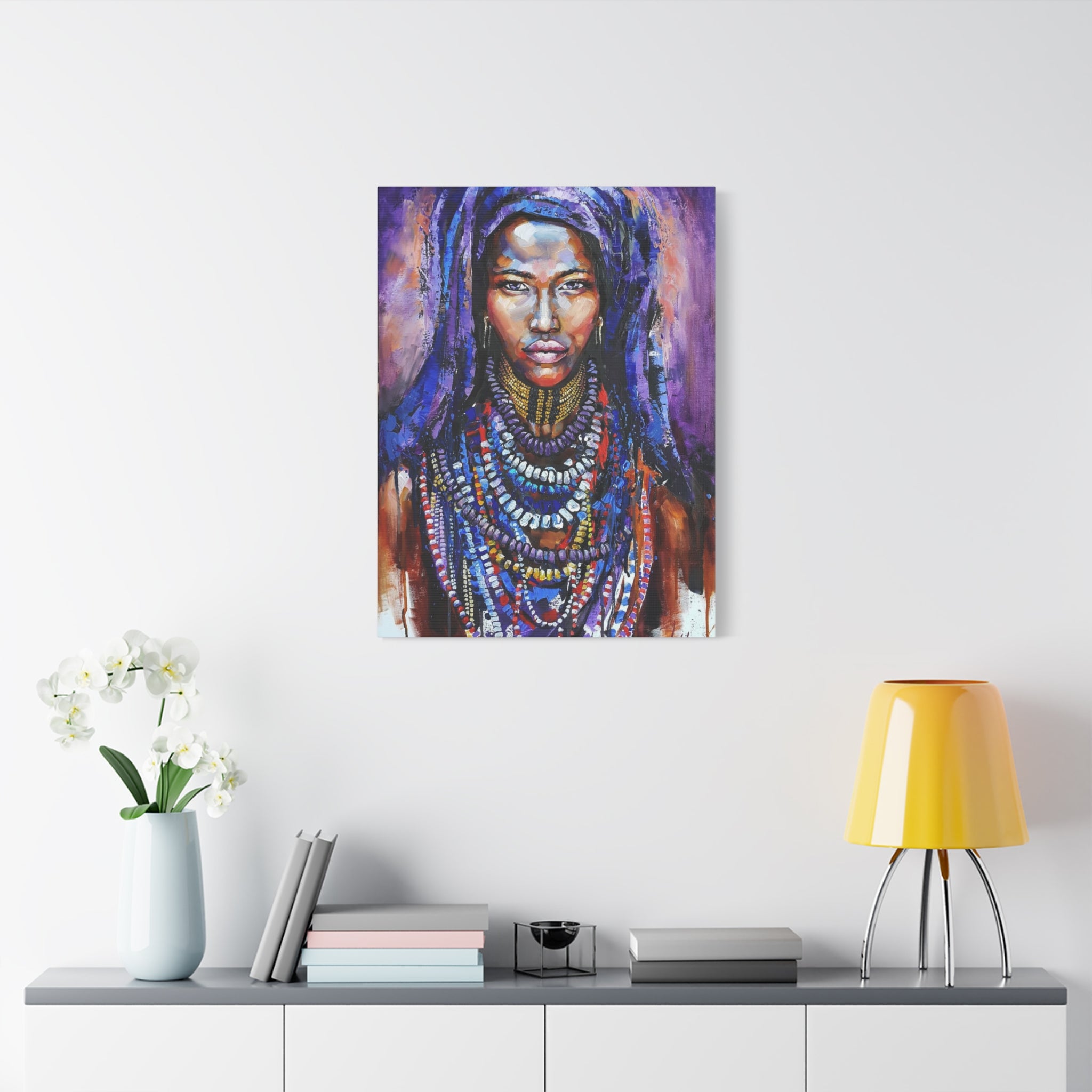 Tribal Queen Portrait Canvas 
