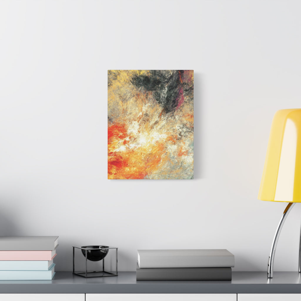 Abstract Firestorm Matte Canvas Print — Stretched Wall Art 