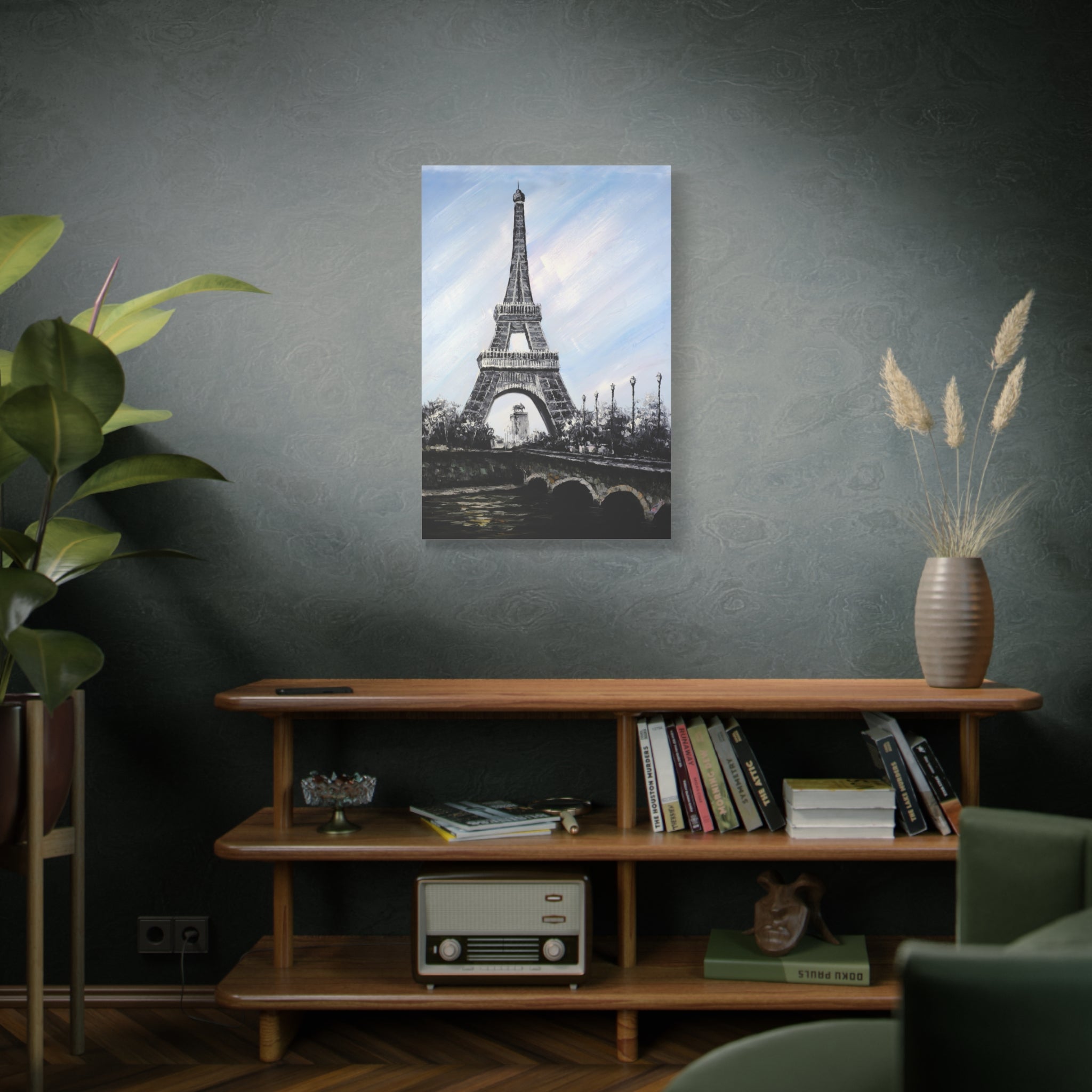 Eiffel Tower Matte Canvas Print — Stretched Wall Art (1.25" Depth) 