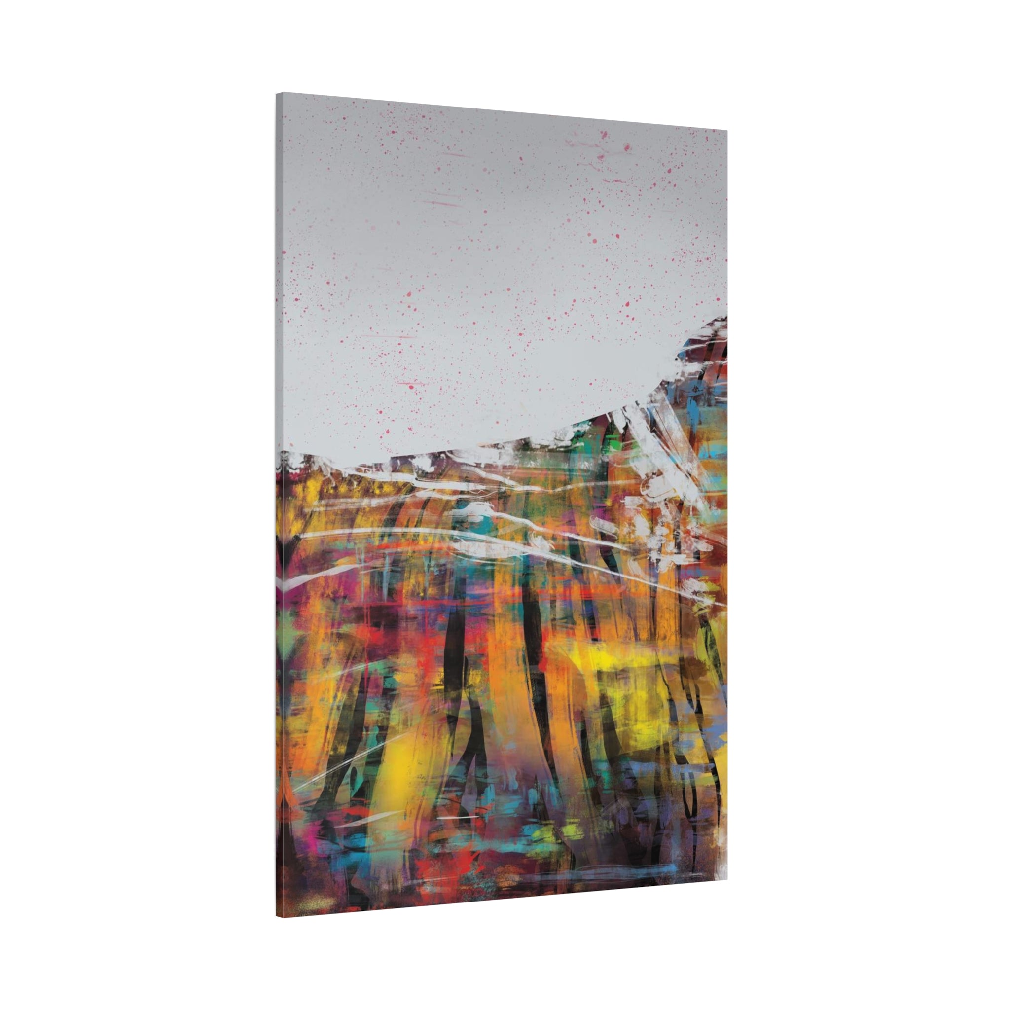Abstract Color Field Canvas Print — Vibrant Modern Wall Art