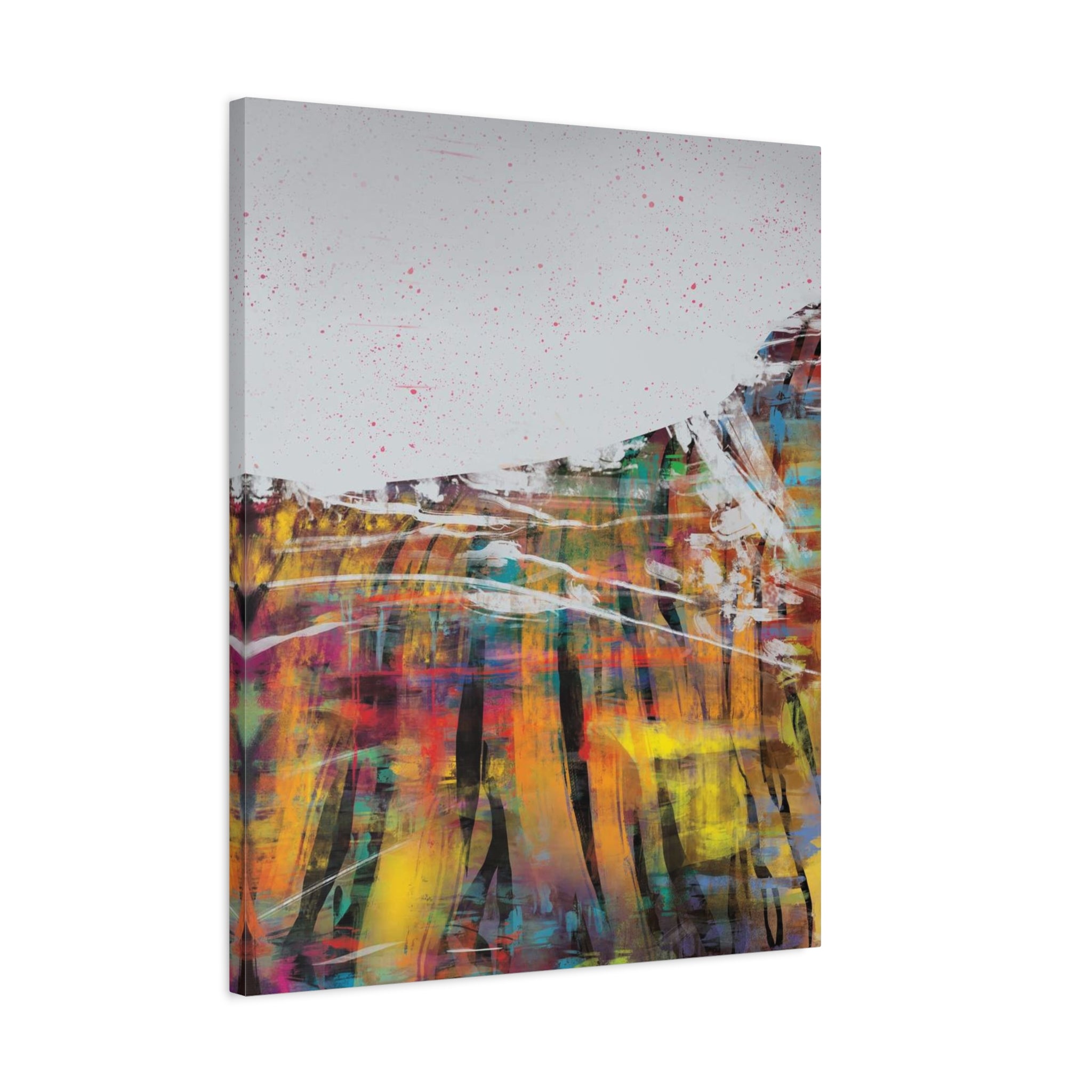 Abstract Color Field Canvas Print — Vibrant Modern Wall Art