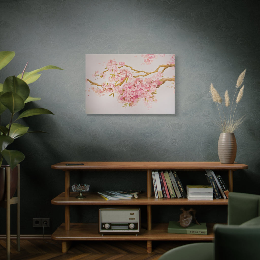 Cherry Blossom Branch Matte Canvas Wall Art – Stretched 1.25"